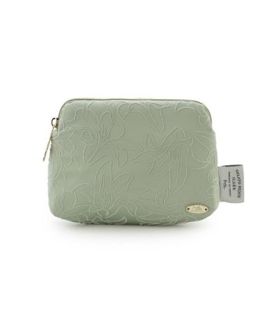 【MUCHA】リリー柄フロッキーティッシュポーチ