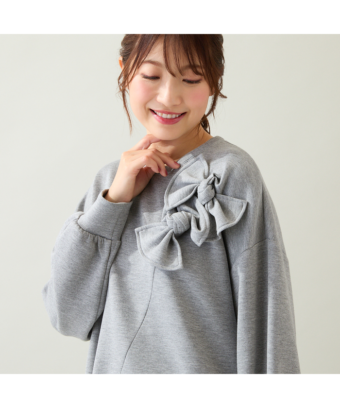 今季　新品　タグつき　ローズティアラ　ドットチュール　カットソー　サイズ　50 今季 新品 タグつき ローズティアラ ドットチュール カットソー