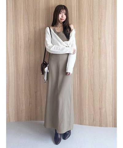 カシュクールニットセットホルターワンピース