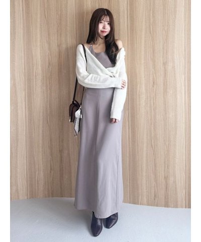 カシュクールニットセットホルターワンピース