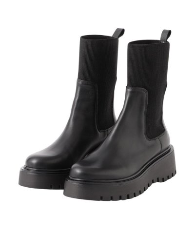 【CORSO ROMA，9】リブニットコンビブーツ《WEB＆EPOCA THE