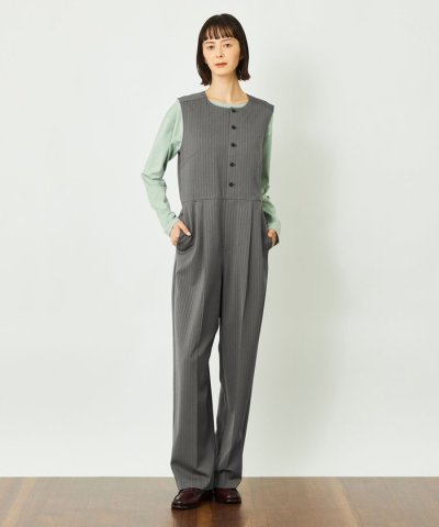 GREY LABEL ノーカラージャンプスーツ