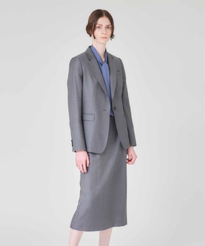 【ファーストシリーズ/eclat掲載】ウールストライプ　ジャケット