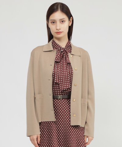 【ウォッシャブル】ハイツイストスムース　ジャケット