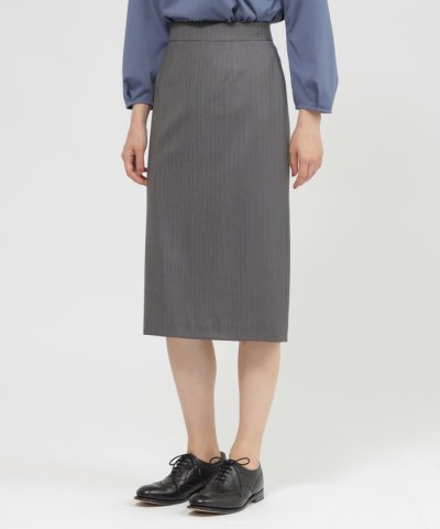 ウールストライプ　スカート