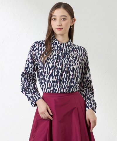 ピアットプリントブラウス