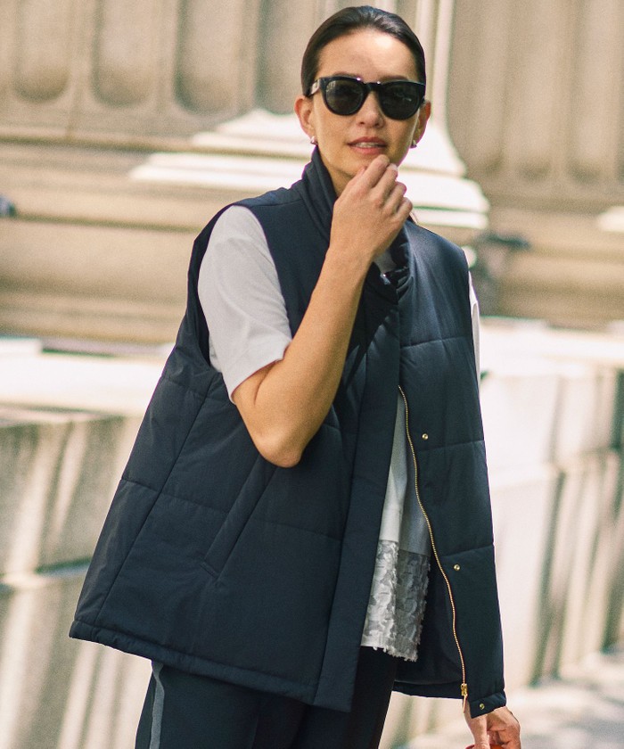 ブルー系｜ジレ・ベスト｜自由区 (Lサイズ)(ジユウクエル)｜阪急百貨店