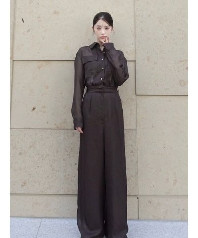 セミシアーレザートリムオールインワン