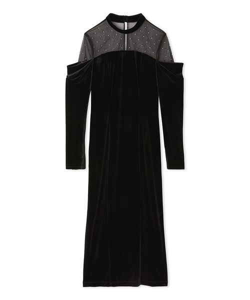 FRAY I.D フレイアイディー★レースミディドレス ワンピ 黒 ワンピース/ドレス | FRAY I.D（フレイ アイディー） | ファッション