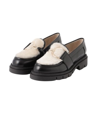 【CORSO ROMA，9】ムートンコンビローファー《WEB＆EPOCA THE