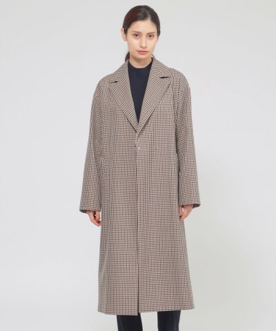 トラッドチェック　コート