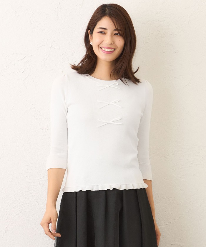 ビジュー＆リボン ニット(508493866)｜阪急百貨店公式通販サイト
