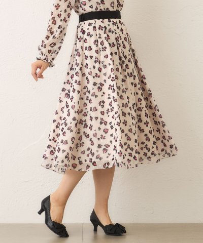 アニマルフラワー タックフレアスカート