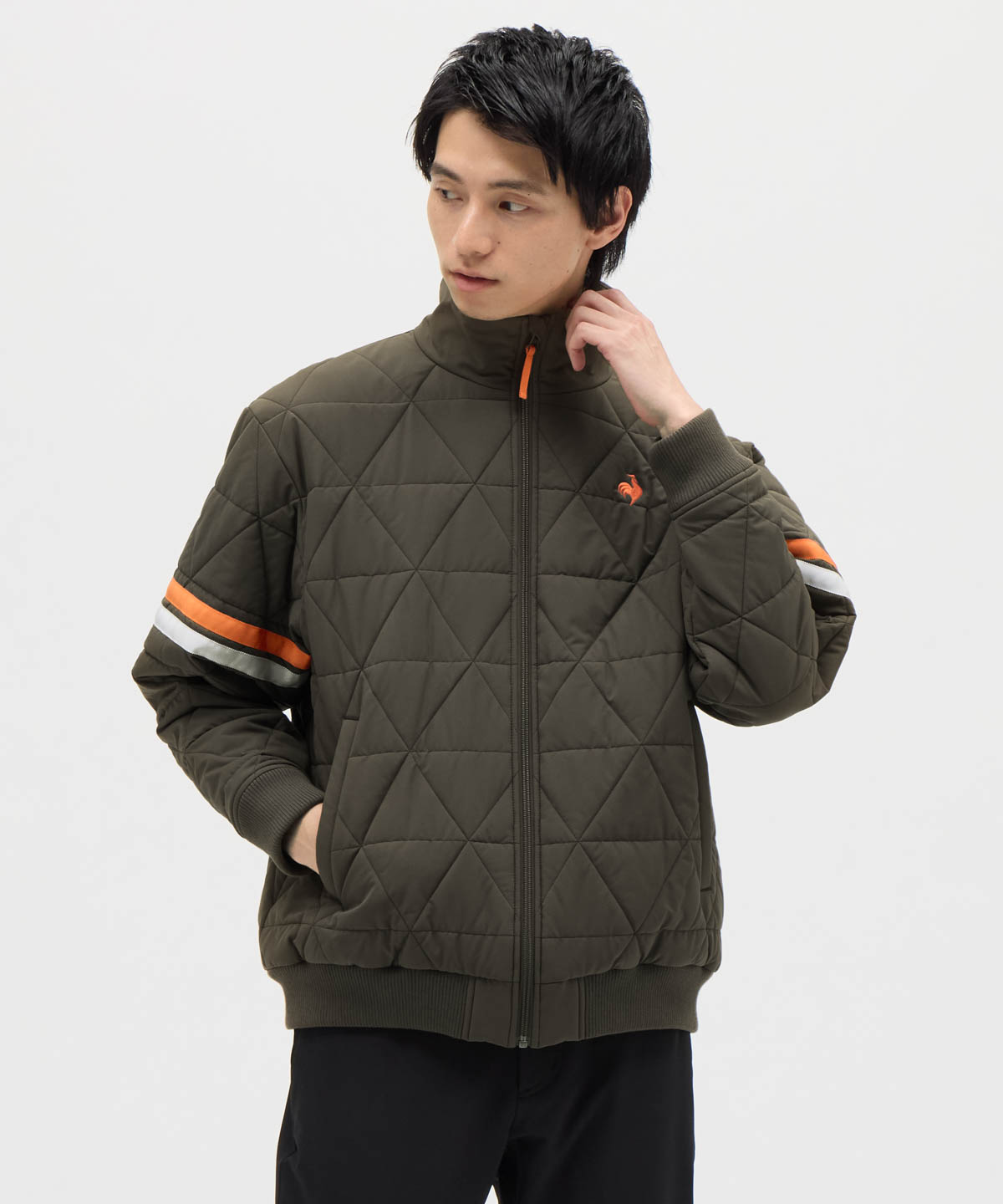 lecoqsportif(ings) ルコックスポルティフ le coq sportif ダイヤキルティングパディング ブラウン O lecoqsportif(ings) ルコックスポルティフ le coq sportif ダイヤキルティングパディング ブラウン O