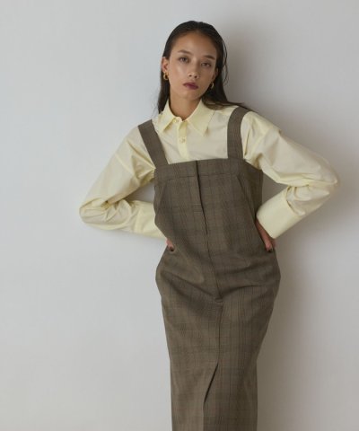 スーツ地ジャンパ－スカート