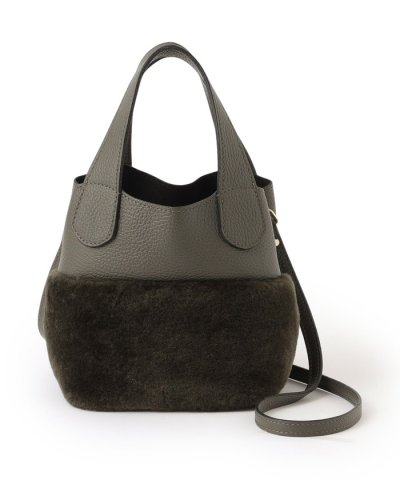 【RIPANI】ムートンコンビバケツバッグ《WEB＆EPOCA THE SHOP
