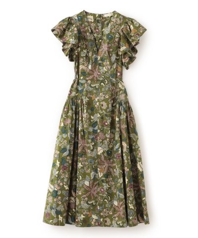 【ULLA JOHNSON】ドロップウエストミディドレス《WEB＆EPOCA T