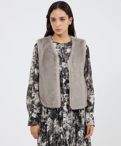 エコファーVネックジレ