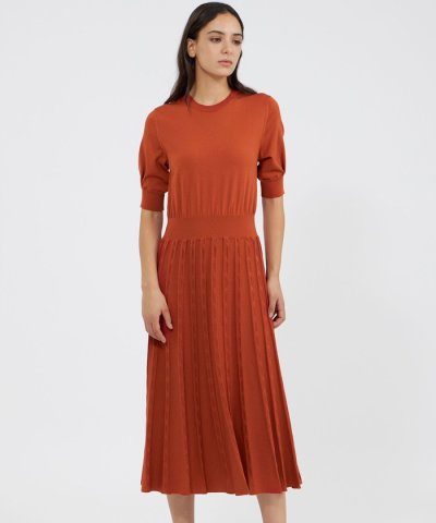 リブコンビニットドレス