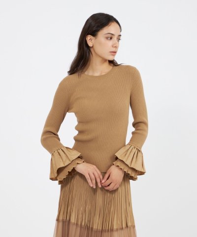 タフタスリーブニット プルオーバー