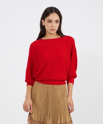 アセテートナイロン ニットプルオーバー