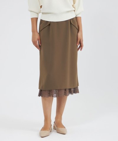 トリアセダブルクロス セミタイトスカート