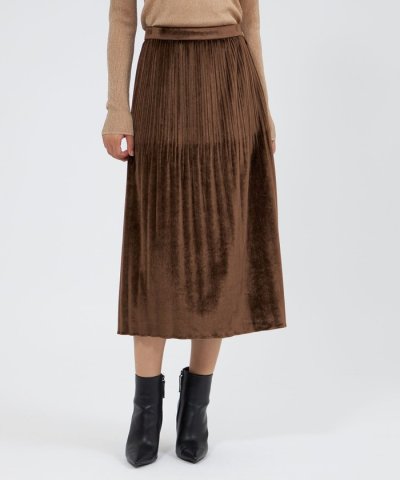 トリアセベロア プリーツスカート