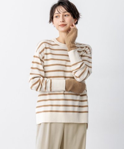 【見上愛さん着用/洗える】ピュアカシミヤ クルーネック ニット
