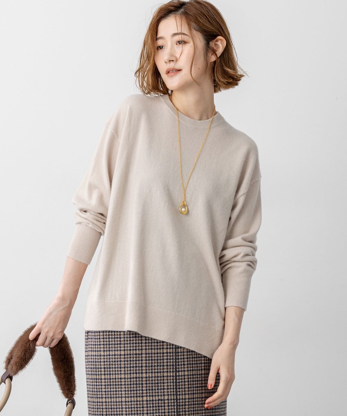 ロイパ マリリンニット  ベージュ MidiUmi ボタニカルダイニットプルオーバー｜ MARcourt ONLINE STORE