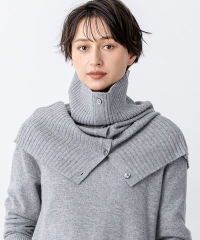 【見上愛さん着用/洗える】ピュアカシミヤ 2WAY スヌード