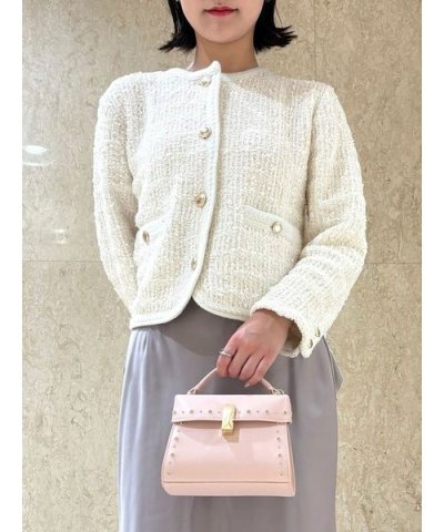 ツイードニットジャケット