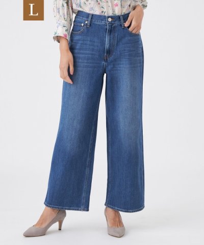 【L】【ウォッシャブル】ストレッチデニム