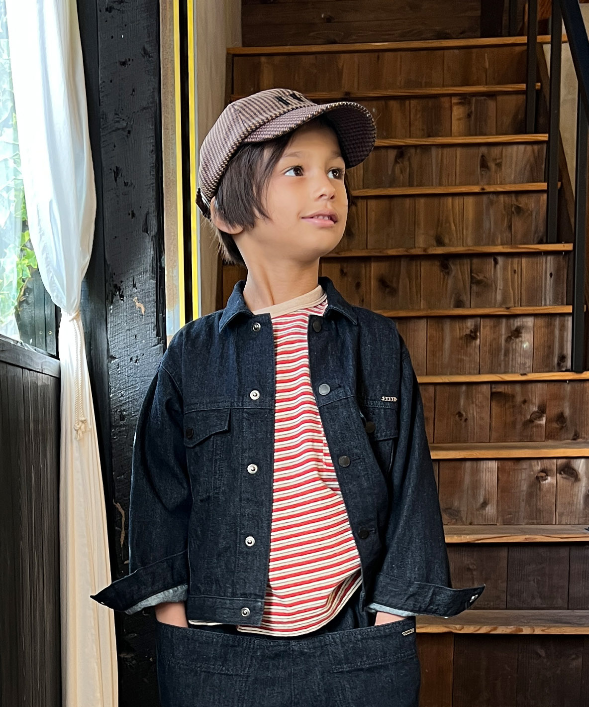 FITH フィス FITH Light Denim Jacket ネイビー 115 FITH フィス FITH Light Denim Jacket ネイビー 115