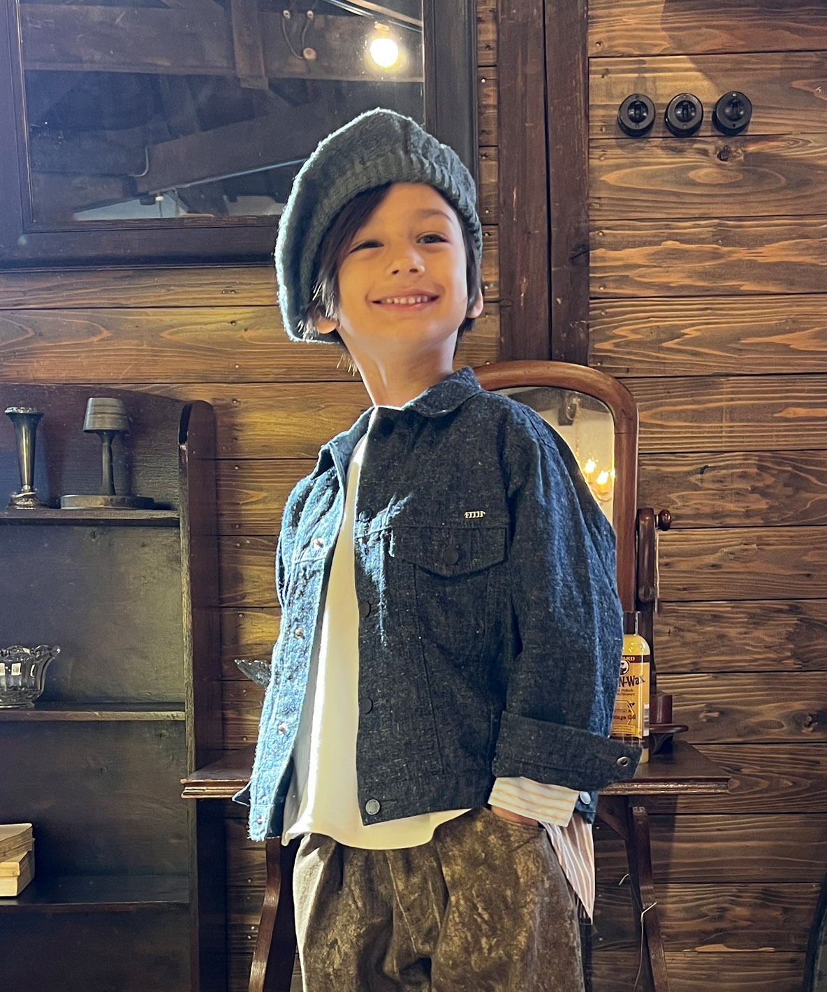 FITH フィス FITH Light Denim Jacket ブルー 145 FITH フィス FITH Light Denim Jacket ブルー 145