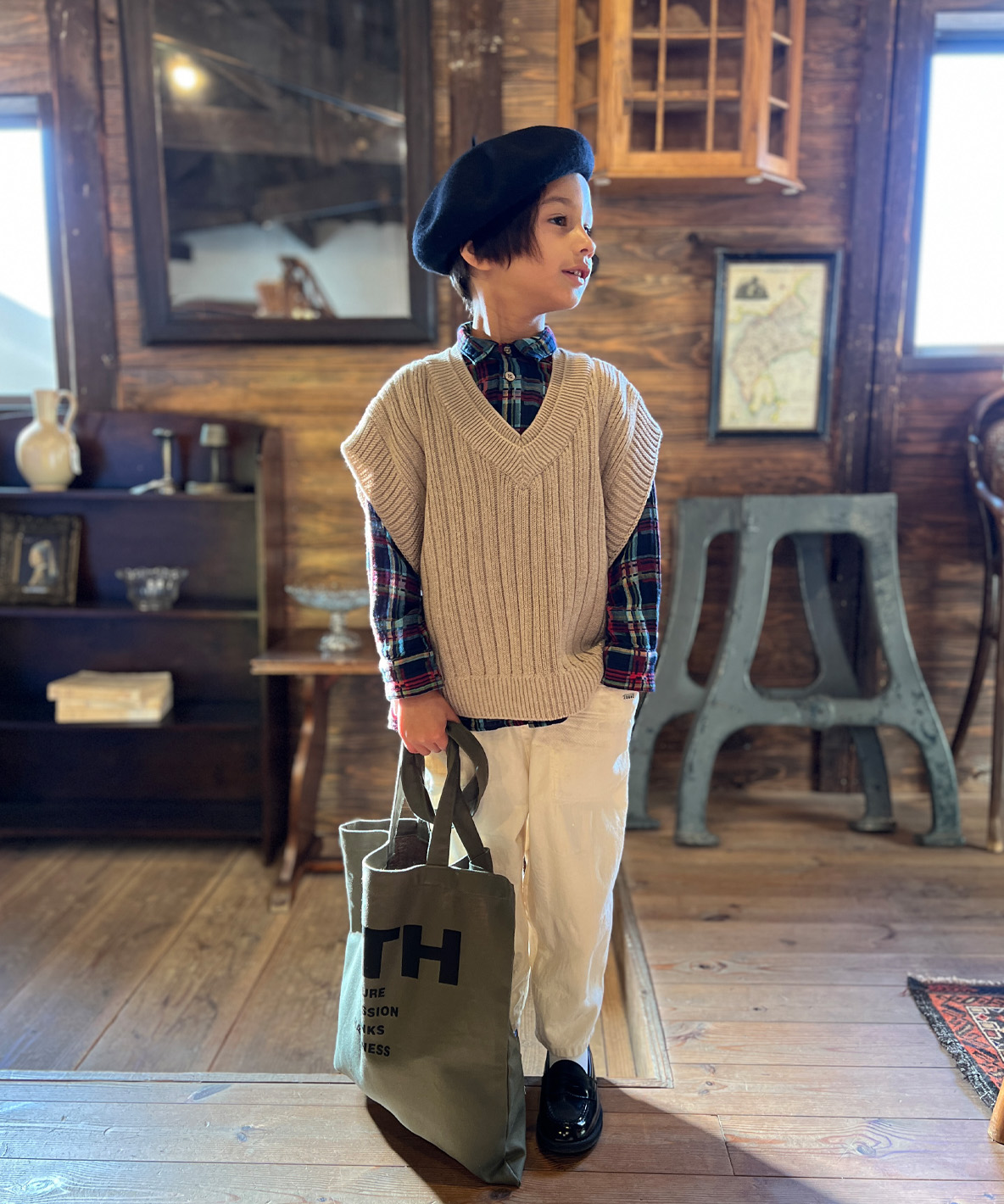 FITH フィス FITH Patchwork Denim Pants オフホワイト 1(Ladies-M)/M FITH フィス FITH Patchwork Denim Pants オフホワイト 1(Ladies-M)/M