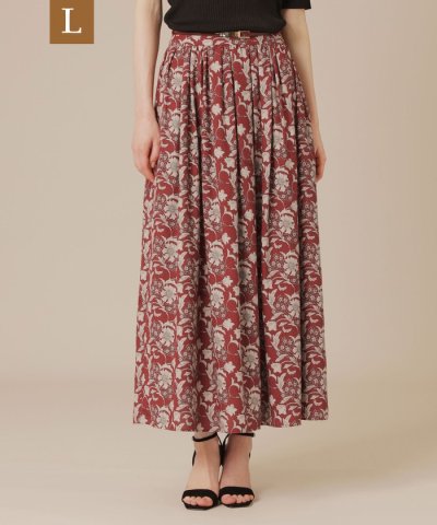 【L】【BIBURY FLOWER】オータムバイブリースカート