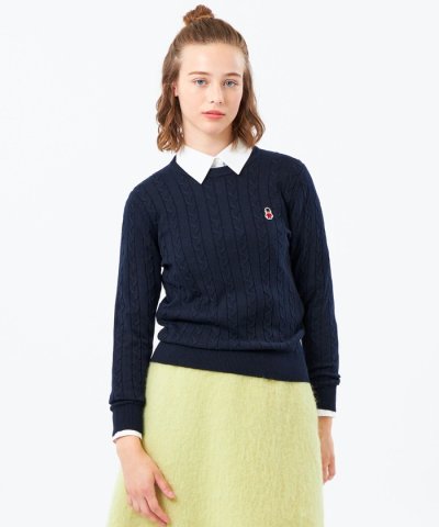 バッキンガムベア ケーブルニット