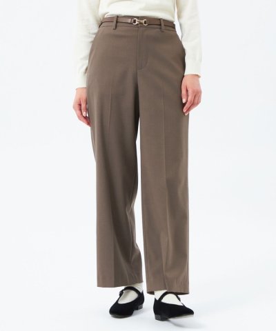 ウォッシャブルウールワイドパンツ