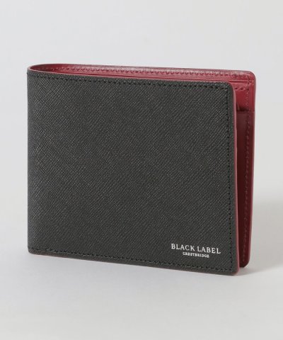バイカラークレストブリッジチェック2つ折りウォレット