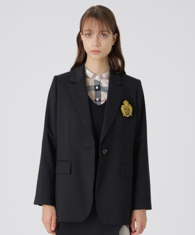 ウールストレッチブレンドテーラードジャケット