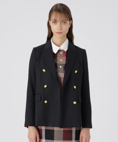 ウールストレッチブレンドブレザージャケット