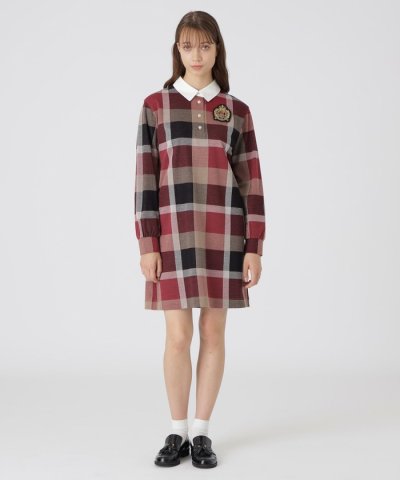 クレストブリッジチェックジャカードジャージードレス