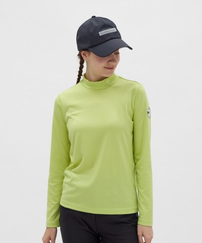 マンシングウェア Munsingwear ストレッチ毛混モックネック長袖シャツ