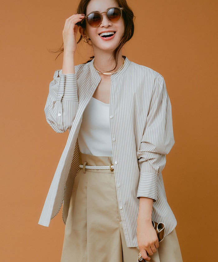 ブラウン系｜シャツ・ブラウス｜23区 (Lサイズ)(ニジュウサンク L