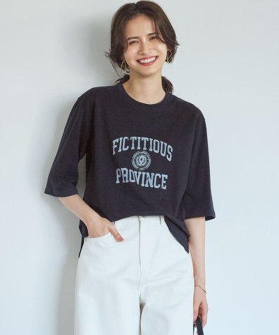 【SLOW/一部店舗限定】MVSコットン ヴィンテージ風 ロゴTEE