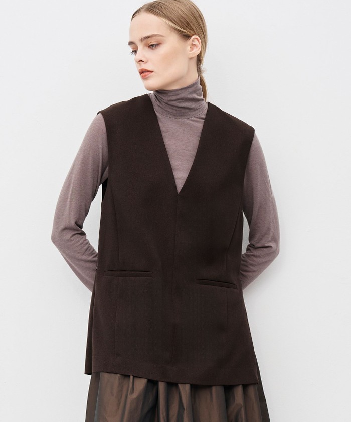 UNCRAVE 【マシンウォッシャブル】リヨセルカシミヤベア タートルトップス モカ 2 UNCRAVE 【マシンウォッシャブル】リヨセルカシミヤベア タートルトップス モカ 2