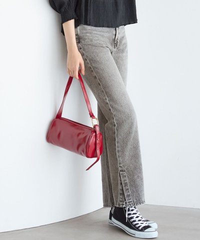 【SLOW/一部店舗限定】スリット ストレート デニム