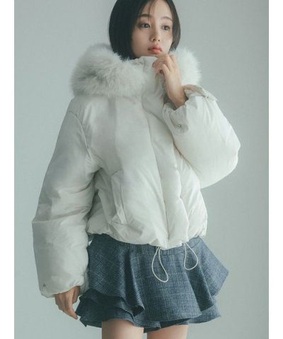 【WEB限定カラーあり】西川フードファーショートダウン