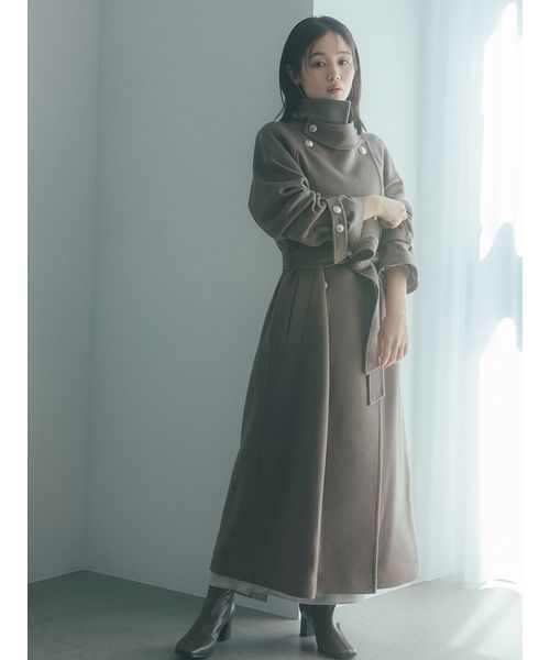 ウールカシミヤスタンドカラーコート【カンヘウォン着用】(508525647