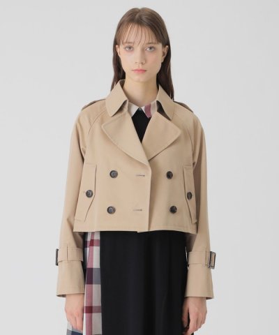 ライトギャバジンショートトレンチ